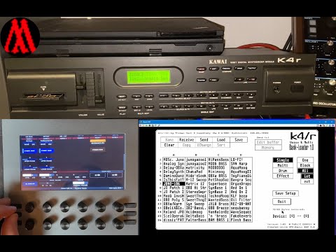 New life for old synths: Kawai K4(r) as Wavestation with Electra One & Atari ST Emulator, Librarian