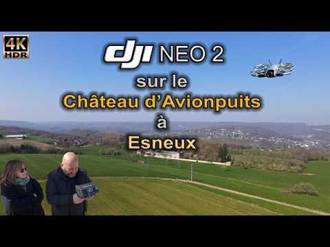 Dji Neo 2 sur le Château d'Avionpuits à Esneux
