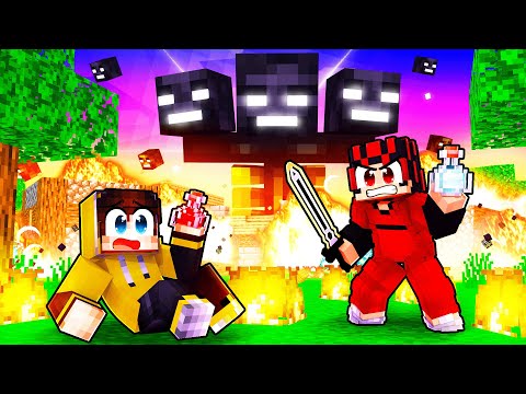 The first Wither on YouTuber Island destroys everything!