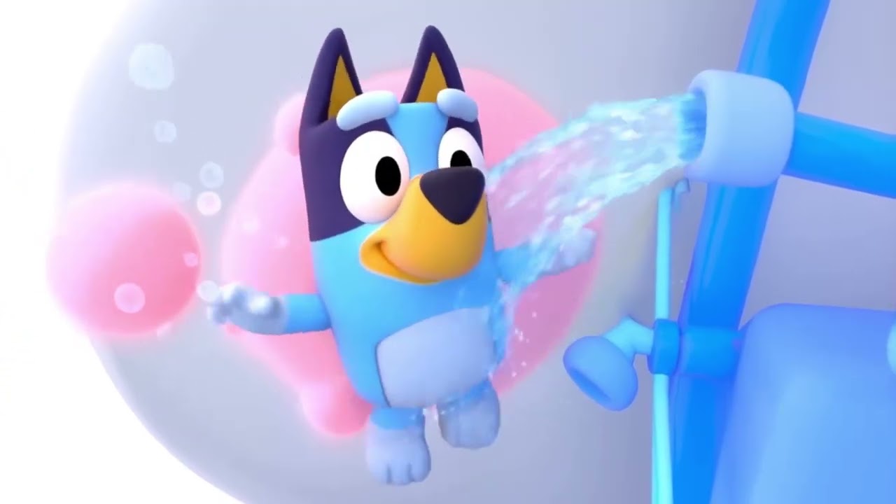 Limpiando a Bluey con Espuma Rosa 🫧🐶 Canción Infantil | Música para Niños y Bebés