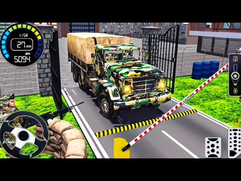 US Army Cargo Truck Simulator 3D Shooting Mode - Vehicle Driving Mountain 3D - Android Gameplay #1