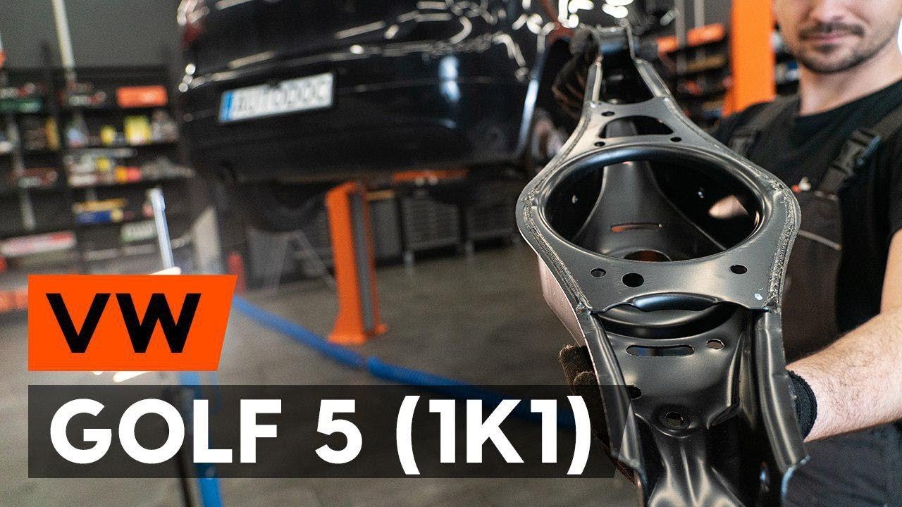 Ako vymeniť spodné ovládacie rameno zadného zavesenia kolies na VW Golf 5 – návod na výmenu