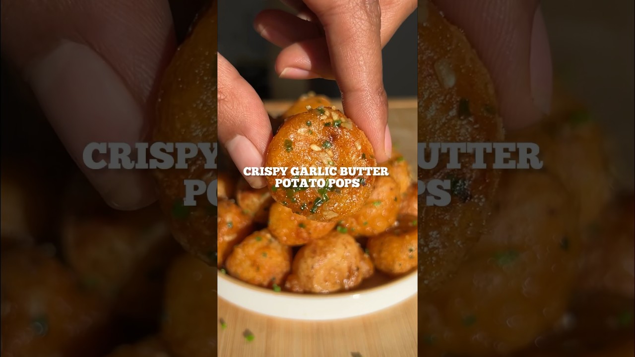 Crispy Garlic Butter Potato Pops