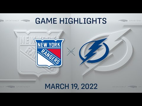 NHL Highlights | Rangers vs. Lightning - Mar. 19, 2022