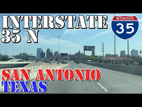 I-35 North - San Antonio - Texas - 4K Highway Drive