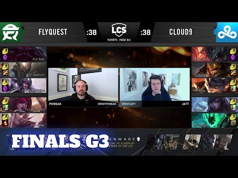 Cloud 9 vs FlyQuest - Game 3 | Grand Finals PlayOffs S10 LCS Spring 2020 | C9 vs FLY G3