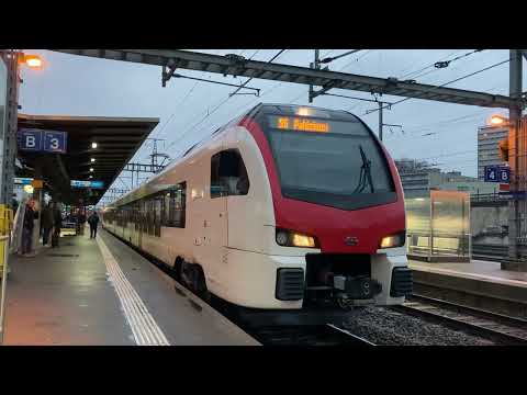 S6: Allaman- Palézieux avec la nouvelle rame mouette CFF du RER Vaud!