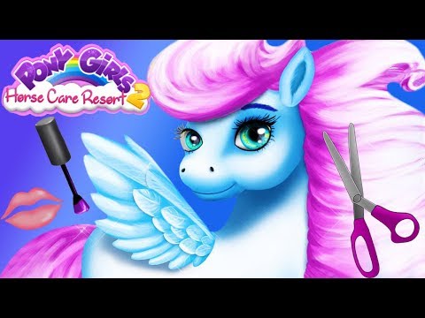 Fun Horse Care Games   Pony Horse Care Beauy Resort Hair, Nails Makeover Kids Games