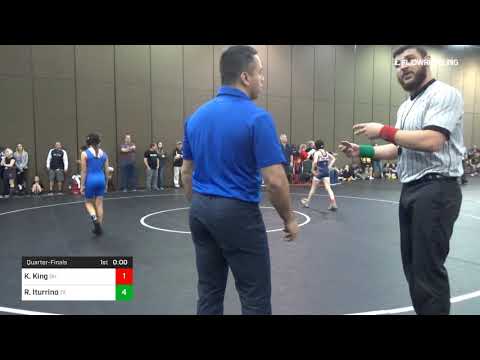 90 Lbs Quarterfinal Kelsey King Team Ohio Vs Raquel Iturrino Team Texas