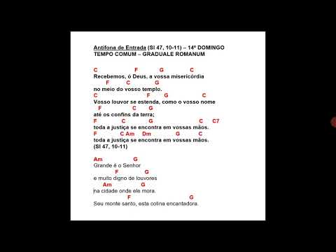 RECEBEMOS, Ó DEUS - RUZY (14º Domingo - Ano A, B e C / Dias de semana / Festa da Apresentação do Sen - CATÓLICA