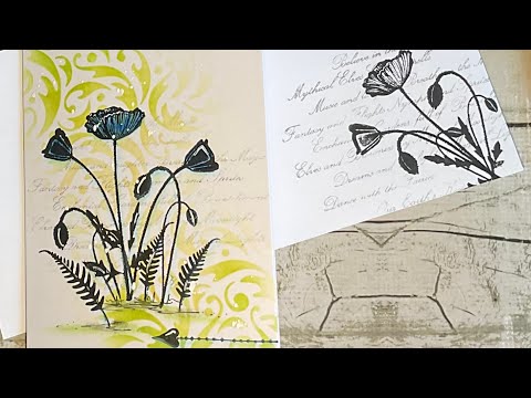 Poppies With Love, just for you by Jo Rice #laviniastamps #cardmaking