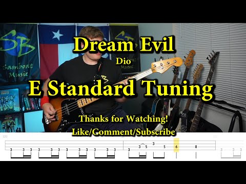 Dream Evil - Dio (Bass Cover with Tabs)