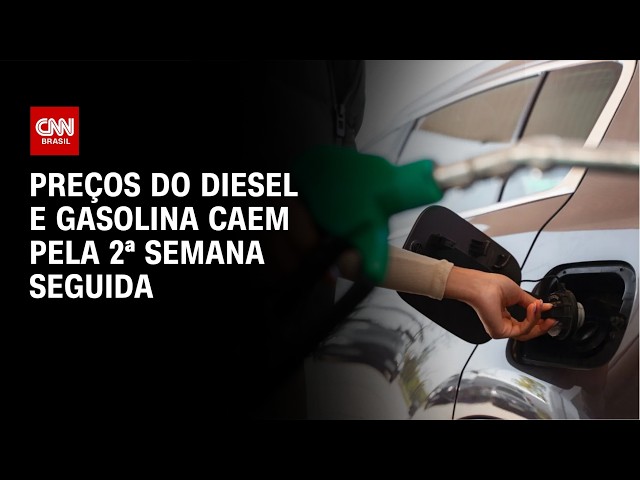 Diesel e gasolina têm queda nos preços; botijão de gás sobe pela 5ª semana | LIVE CNN