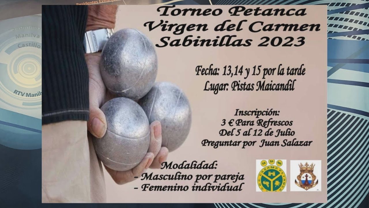 Torneo Petanca Virgen del Carmen Sabinillas 2023