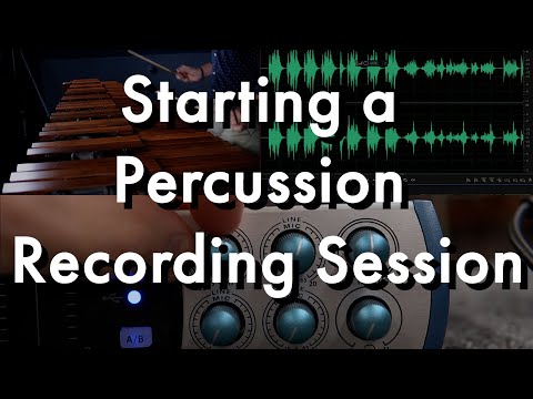 Percussion Recording: Labeling Mics, Input Levels, Capturing Room Noise, Panning & Slating