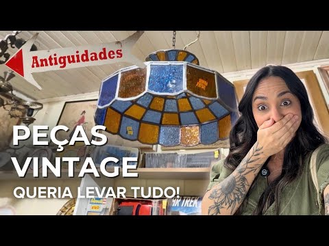 Tour no ANTIQUÁRIO com peças incríveis + Muita decoração vintage e relíquias