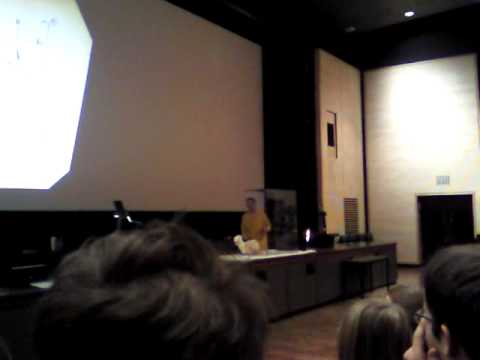 Dr Peter Wothers fires a duck in lecture