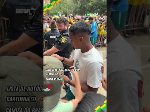 O ENDRICK AUTOGRAFOU ATÉ CAMISA DO BARCELONA! #shorts