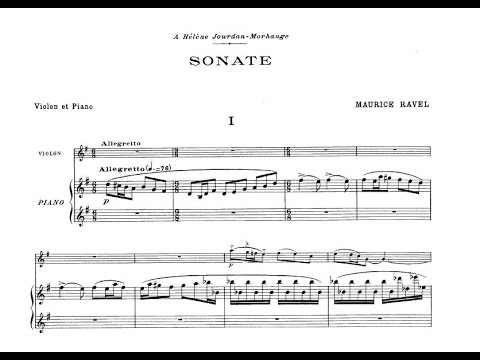 Maurice Ravel - Violin Sonata No.2, M.77