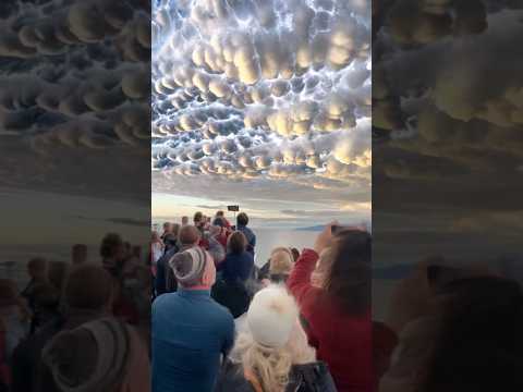 ☁️Rare Clouds Before Storm Hit!⛈️ #crazyclouds #stormclouds #cruiselife