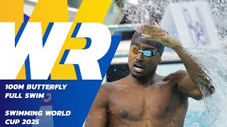 Download lagu Josh Liendo sets a new World Record (47.68) in the men’s 100m butterfly mp3