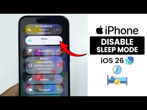 [iOS 26] How to Disable iPhone Sleep Mode - Sleep Mode Settings