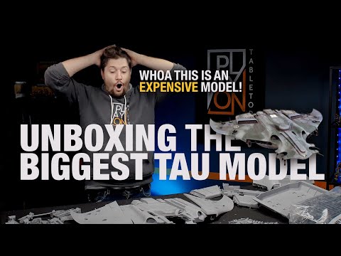 Unboxing the BIGGEST Tau Model. It comes with a full Warhammer 40k army that fits inside!