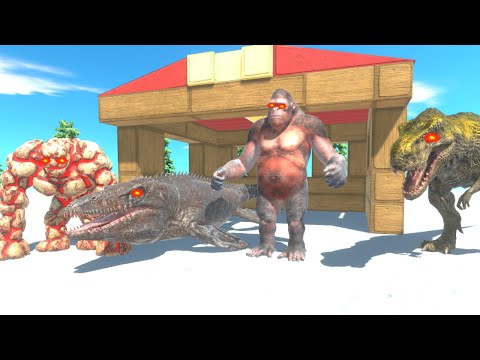 HOW MANY INFERNALS, AQUATICS, C DINOS AND PRIMATES TO DEFEAT MOSASAURUS + GORO + GOLEM + T REX ?ARBS