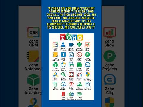 Why Use Microsoft? Try India’s Own ZOHO 🇮🇳
