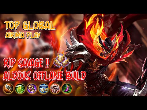 ALDOUS TOP GLOBAL OFFLANE SOLO RANKED NO TANK - ALDOUS BEST BUILD 2022 - MLBB