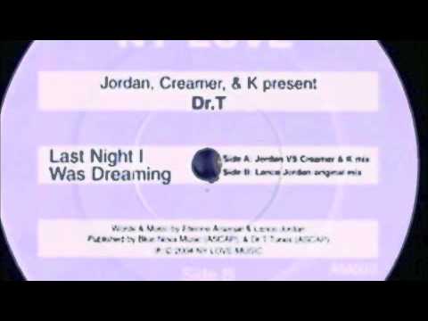 Last Night I Was Dreaming feat. Dr T - Lance Jordan original mix
