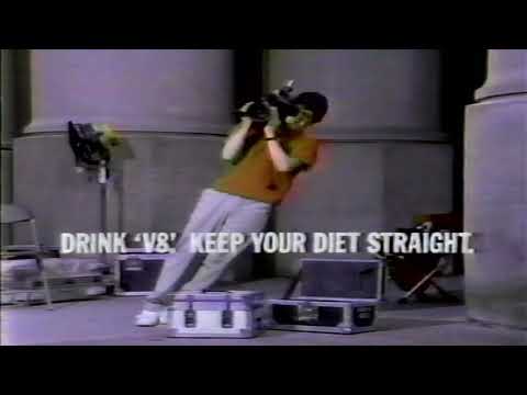 1988 Commercial for V8 Juice - Drink V8. Keep Your Diet Straight