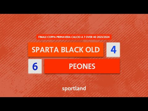 HIGHLIGHTS • Finale Coppa Primavera Calcio a 7 Over 40 2023/2024 - Sparta Black Old v Peones