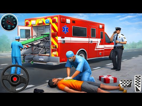 Ambulance City Rescue Simulator - 911 US Emergency Ambulance Driving 3D : Android Gameplay 