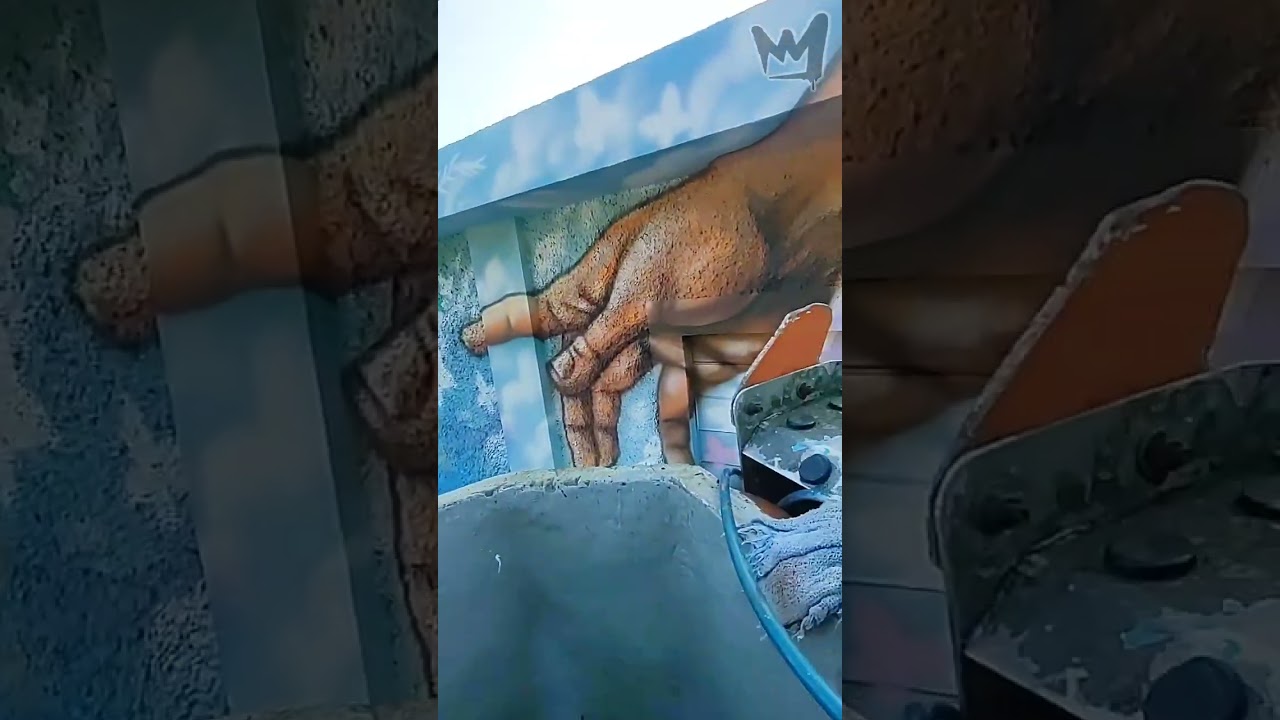 Fachada Sub Pefeitura Conselho Tutelar em Santos - Grafite DanielDrosh