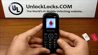 How To Unlock Alcatel One Touch 10.10 and 10.10D (OT-1010 and OT-1010D) by unlock code.