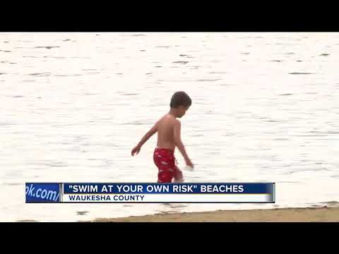 "Swim at your own risk" beaches in Waukesha