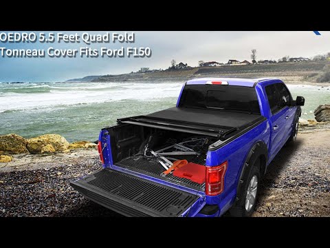 How To Install Tonneau Cover? | OEDRO Quad Fold Soft Bed Covers for 2009-2014 Ford F-150