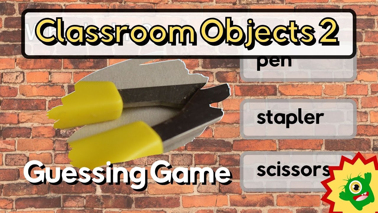 Classroom objects | A Guessing Game | +Free Worksheets | Part 2 | English ESL Activities