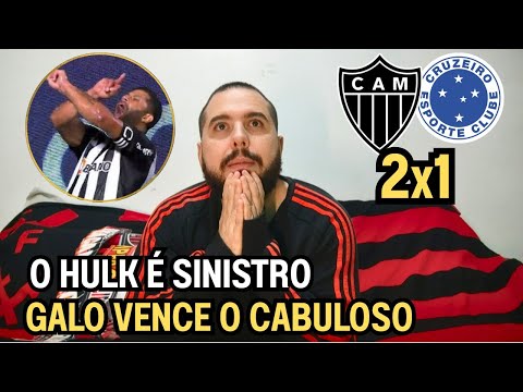 REACT MELHORES MOMENTOS ATLÉTICO MG 2X1 CRUZEIRO - HULK FAZ GOLAÇO ÉPICO 