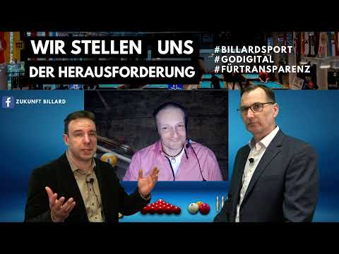Die Zukunft des Billards. Wir stellen uns der Herausforderung.