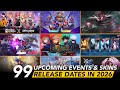 APRIL TILL NOVEMBER EVENTS SKINS RELEASE DATES JJK RESALE TRANSFORMERS NEOBEAST RESALE BLEACH