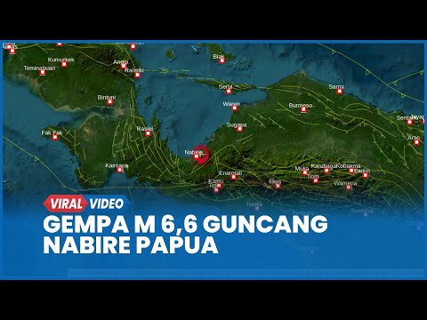 Detik-detik Gempa Nabire Papua M 6,6 Terasa Hingga Timika