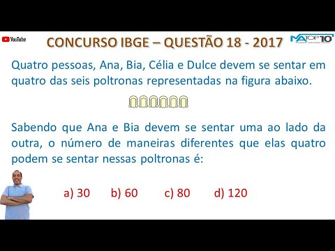 Questão 18   IBGE 2017 Permutação