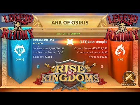 MFLD - MISFITS LION DIVISION - Ark of Osiris - VERY NICE STRATEGY - Rise of kingdoms