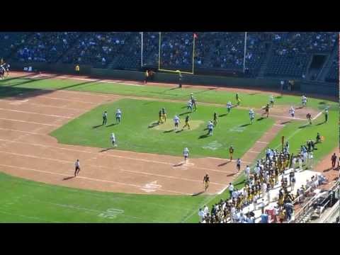 Justin Bethel 29-yard interception return touchdown Cal vs. Presbyterian Football 2011 AT&T Park