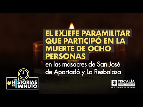 El exjefe paramilitar que participó en las masacres de San José de Apartadó y La Resbalosa