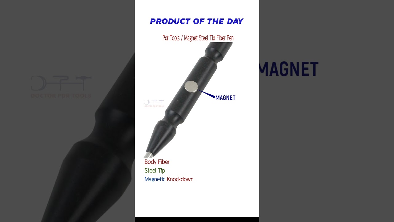 Magnet Steel Tip Fiber Pen #pdr #tools #doctorpdrtools #dentrepair #haildamage #paintless #dent