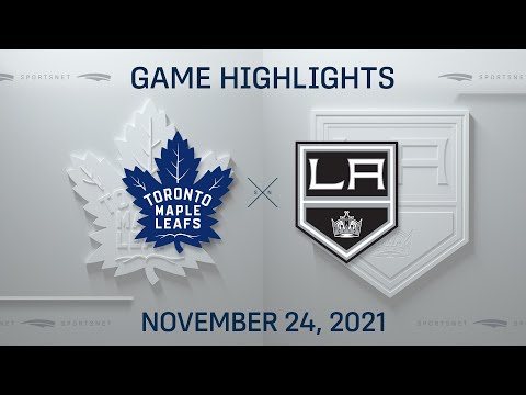 NHL Highlights | Maple Leafs vs. Kings - Nov. 24, 2021