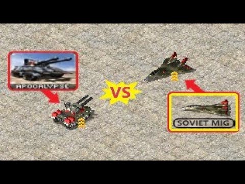 Apocalypse vs Soviet MIG  - Red Alert 2